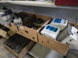 Three Boxes of Industrial Electronics 