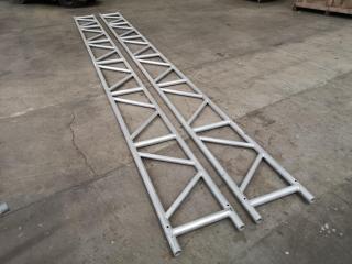 Pair of 6-metre Aluminium Scaffolding Support Truss Members