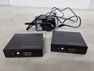 2x Digitus 4K HDMI Splitter 1x2 Units