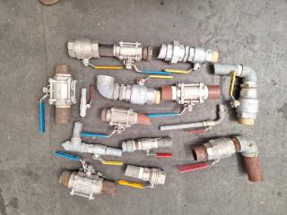 Box of Assorted Pipe Valves