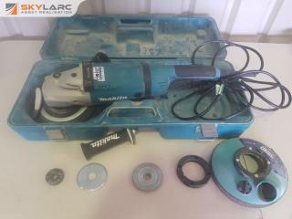 Makita Angle Grinder with Holer Concrete Grinder Fittings