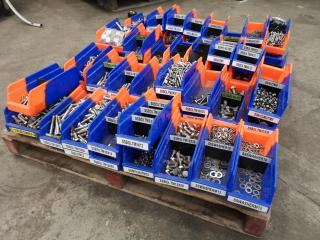 Pallet of Assorted Stainless Steel Fixing / Fastening Hardware