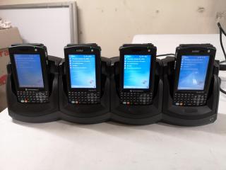 4x Symbol Motorola MC50 Mobile Handheld Computers w/ Charging Cradle