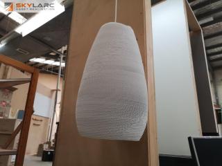 Stylish Modern White Hanging Ceiling Light by Greypants