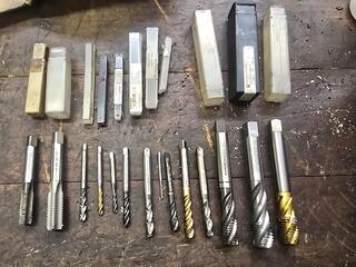 Assorted Machine Taps and Thread Cutting Tools