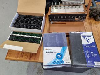 Vintage NSC Duo 300 Ring Binder w/ New binding materials