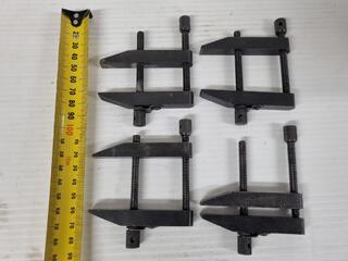 4x Vintage Engineers Parrallel Clamps by Moore & Wright & Eclipse