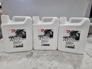 Ipone R4000RS 20W50 Synthetic Plus Motor Oil, 3x 4L Bottles