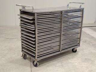 Stainless Steel Tray Trolley