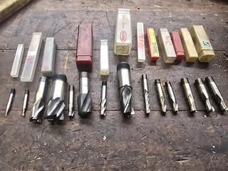 Assorted Threaded Shank End Mills and Milling Cutters