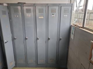 5-Door Steel Personnel Locker Assembly