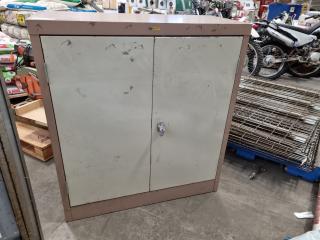 Vintage Precision Steel Office Storage Cabinet