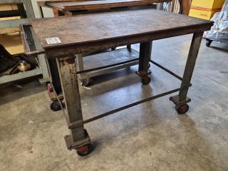 Heavy Duty All Steel Workshop Table Trolley