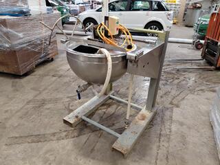 Stainless Steel Industrial Mixing Kettle with Motorised Agitator