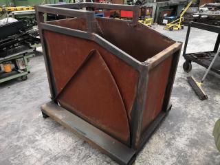 Heavy Steel Workshop Scrap Metal Bin