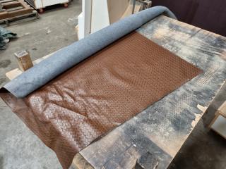 Off-cut Roll.of Faux Weaved Leather Upholstery Material