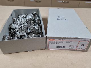 50x Blum 3mm Cam Hinge Mounting Plates