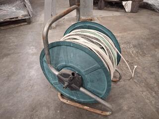 Hose Reel with Hand Crank and Rope