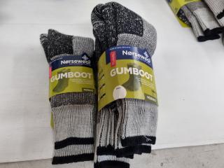 Norsewear Gumboot Merino Socks, 4x Pairs, Size Small