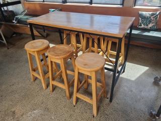 Bar Leaner and Stools