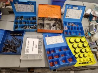 7x Cases of O-Rings, Springs, Fibre Washers, Woodruff Keys, & More