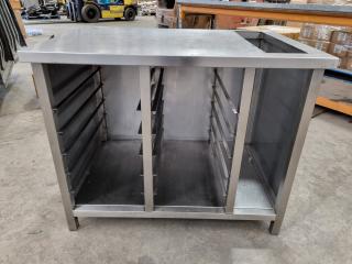 Stainless Steel Commercial Kitchen Bench Table ×/ Tray Rack