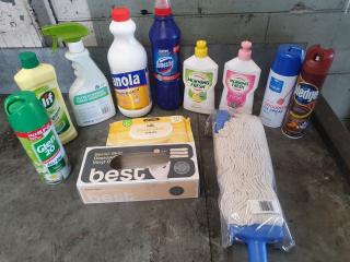 Assorted Cleaning Supplies 