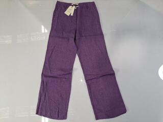 Nice Things 100% Linen Wide Leg Pants - Size 40