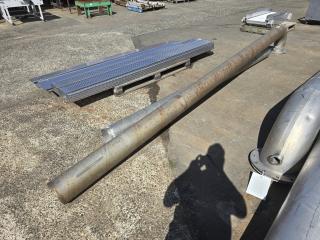 2 x Large Stainless Pipes