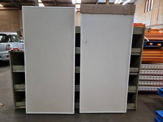 2 Rolling Wardrobe / Cupboard doors