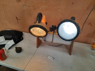 Eclipse 2x36 Watt Energy Saving Work Light on Floor Mount