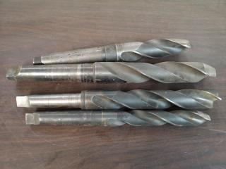 4x Assorted Morse Taper Drill Bits