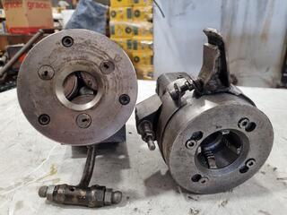 2x Lathe Treading Head Attachments