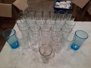 Assorted Drinking Glasses