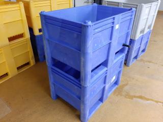 2 x Dolav 800 Forkable Plastic Bins