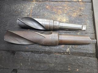2 Large Twist Drill Bits