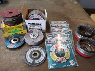 Assorted Bulk Lot of Sanding & Grinding Wheels