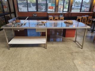 Large Stainless Bench 