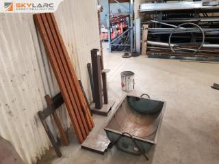 Assorted Workshop Stands and Steel