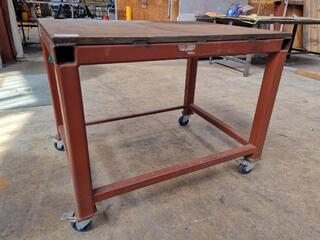 Heavy Steel Workshop Table Trolley