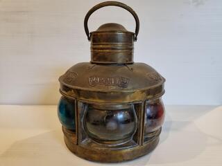 Antique Masthead Oil Lantern w/ Electric Light Conversion