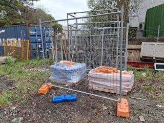 21 Temporary Fence Panels & Concrete Feet