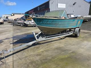 Fryan Aluminum Boat (Damaged) with Trailer