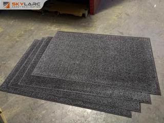 4x Heavy Duty Carpeted Floor Mats, Commercial Grade, 1140x1780mm