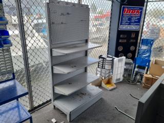 Steel Retail Display Shelf & Hook Rack