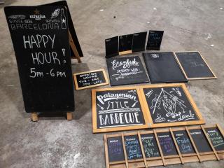 Rustic Chalk Writable Signage for Cafe Restaurant