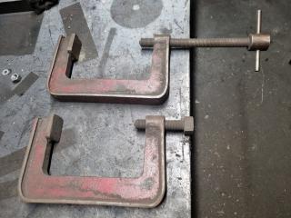 Two Large Clamps