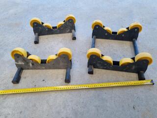 3x Sets of Pipe Roller Supports