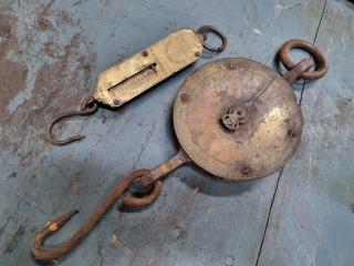 2x Antique Salter's Spring Scales