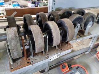 12x 150mm Diameter Trolley Wheels